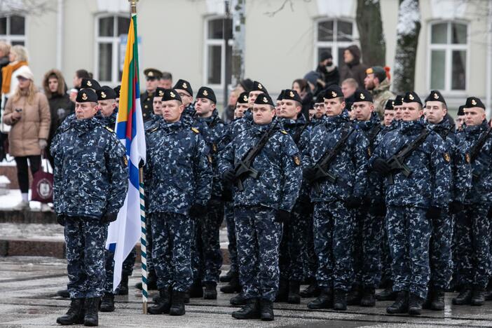 Iškilminga rikiuotė Kariuomenės dienos proga