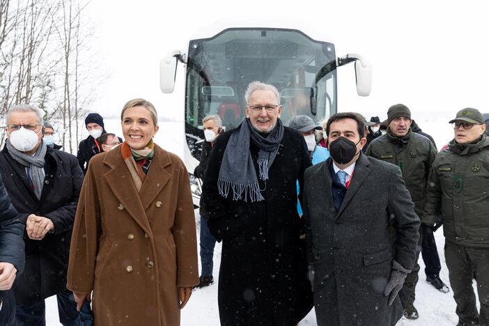 Ministrų vizitas Baltarusijos pasienyje