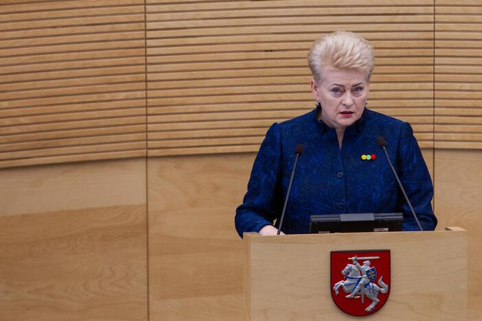 D. Grybauskaitės paskutinis metinis pranešimas