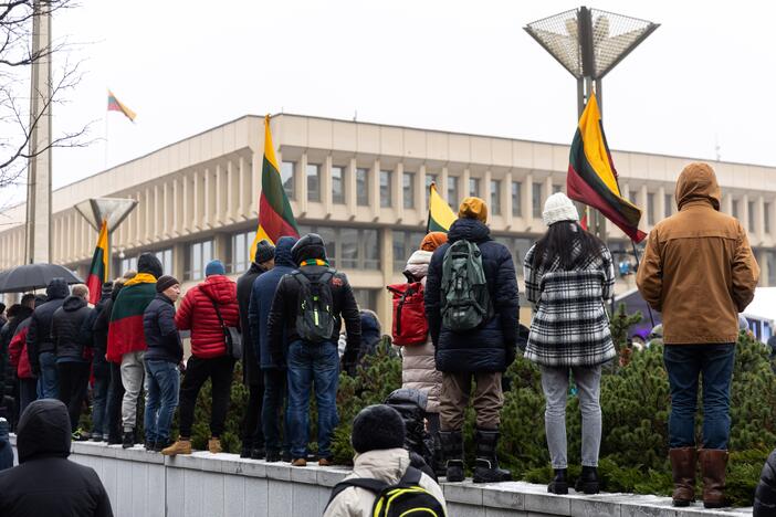 Protestas prie Seimo Sausio 13-ąją