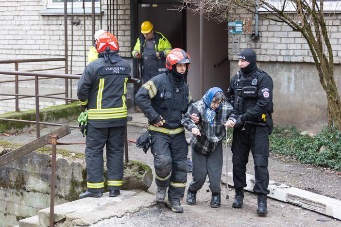 Sprogimas Dzūkų gatvės daugiabutyje