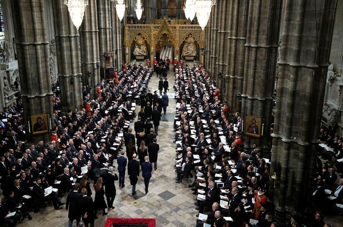 Karalienės Elizabeth II laidotuvių ceremonija