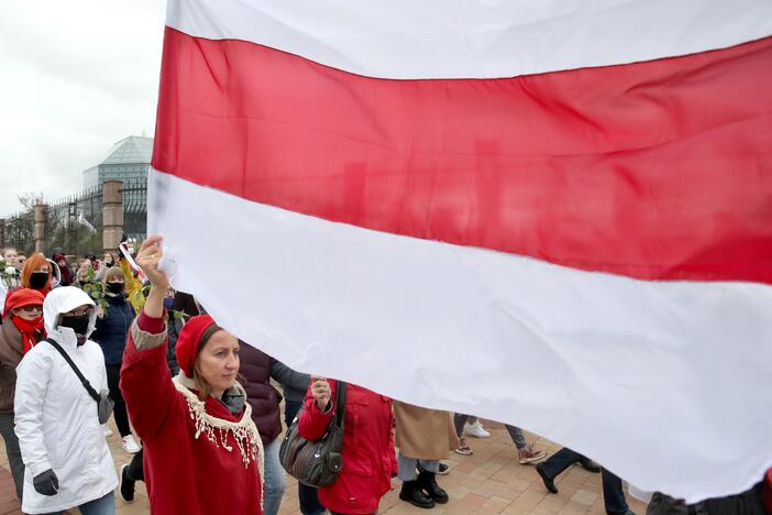 Minske per studentų eitynes sulaikyta mažiausiai dešimt žmonių