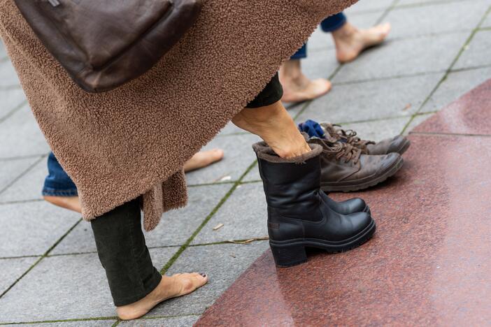 Protestas Vilniuje prieš galimybių pasą vaikams