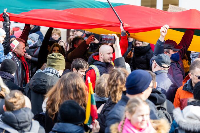 S. Daukanto aikštėje – Baltijos valstybių vėliavų pakėlimo ceremonija