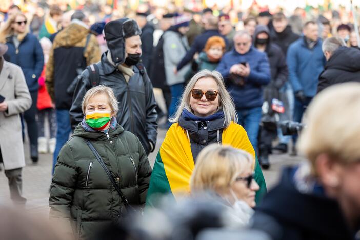 S. Daukanto aikštėje – Baltijos valstybių vėliavų pakėlimo ceremonija