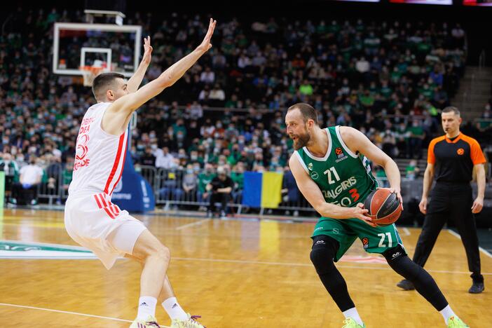 Paskutinis P. Jankūno mačas Eurolygoje: „Žalgiris“ – „Crvena zvezda“ (103:98)