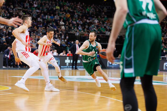 Paskutinis P. Jankūno mačas Eurolygoje: „Žalgiris“ – „Crvena zvezda“ (103:98)