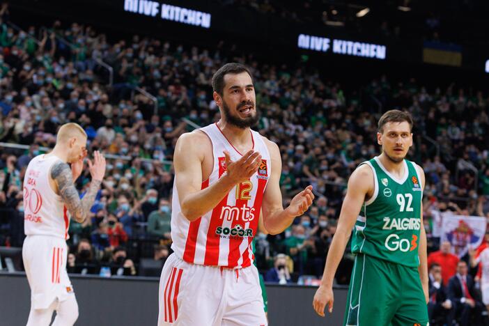 Paskutinis P. Jankūno mačas Eurolygoje: „Žalgiris“ – „Crvena zvezda“ (103:98)