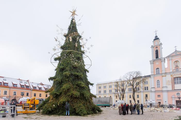 Pristatyta Kauno kalėdinė eglė