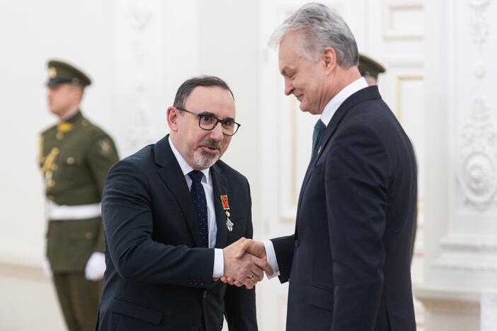 Valstybės apdovanojimų įteikimo ceremonija