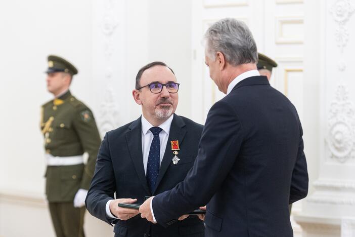 Valstybės apdovanojimų įteikimo ceremonija