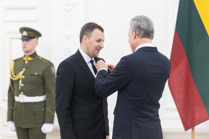 Valstybės apdovanojimų įteikimo ceremonija