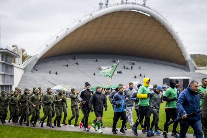 Lietuvos ir Ukrainos karių pagarbos bėgimas „In Memoriam“