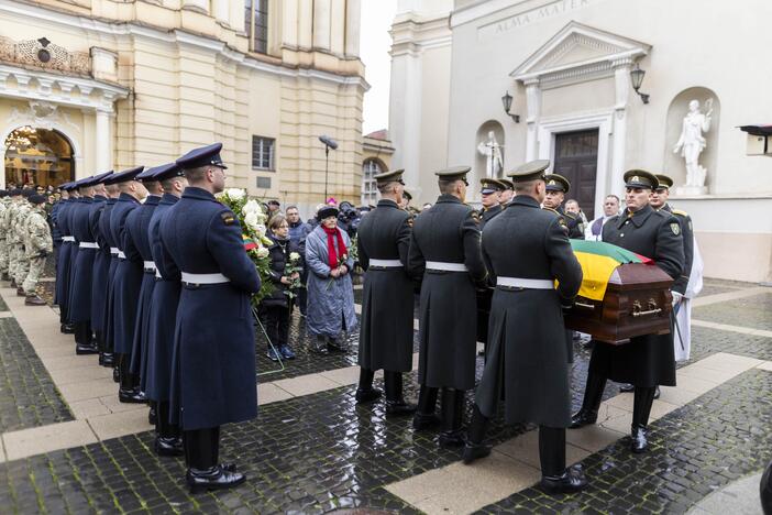 Pulkininko J. Vitkaus-Kazimieraičio laidotuvių ceremonija