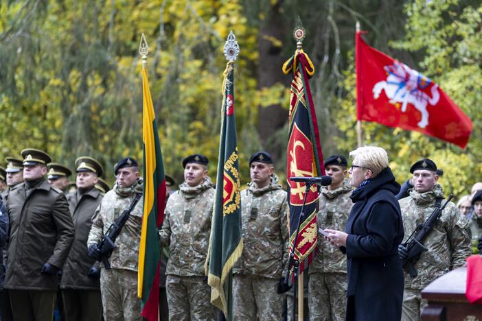 Pulkininko J. Vitkaus-Kazimieraičio laidotuvių ceremonija