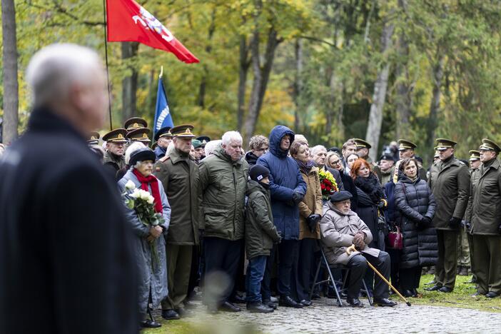 Pulkininko J. Vitkaus-Kazimieraičio laidotuvių ceremonija