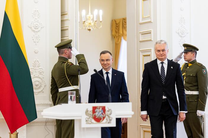 G. Nausėda Vilniuje susitiko su Lenkijos prezidentu A. Duda