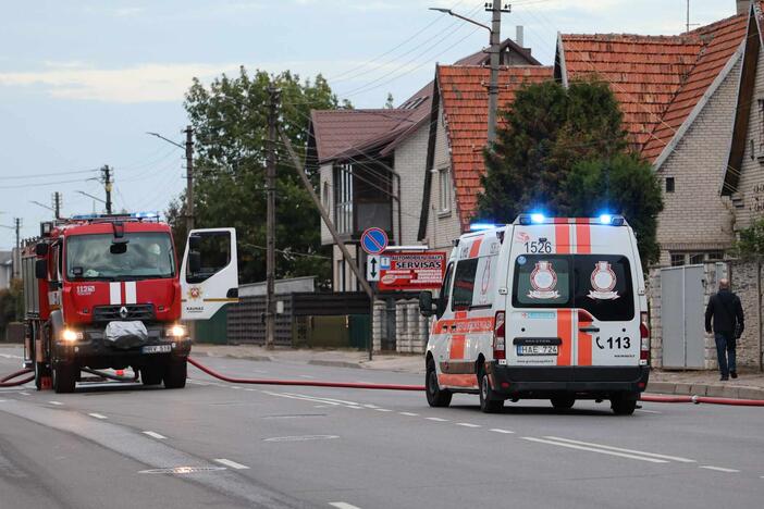 Vilijampolėje degė gyvenamasis namas