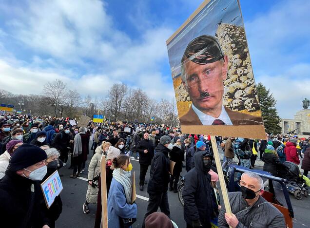 Berlyne – šimtatūkstantinė solidarumo akcija Ukrainai palaikyti