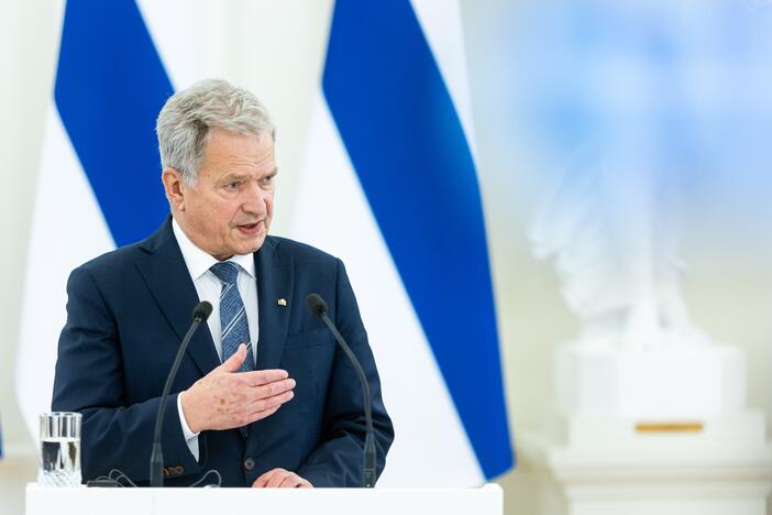 Oficialus Suomijos prezidento S. Niinisto sutikimas prezidentūroje