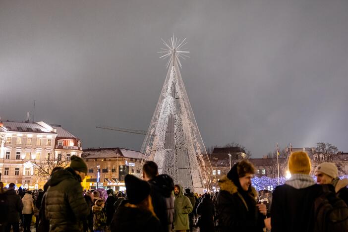 Kalėdų eglės įžiebimas Vilniuje 2021