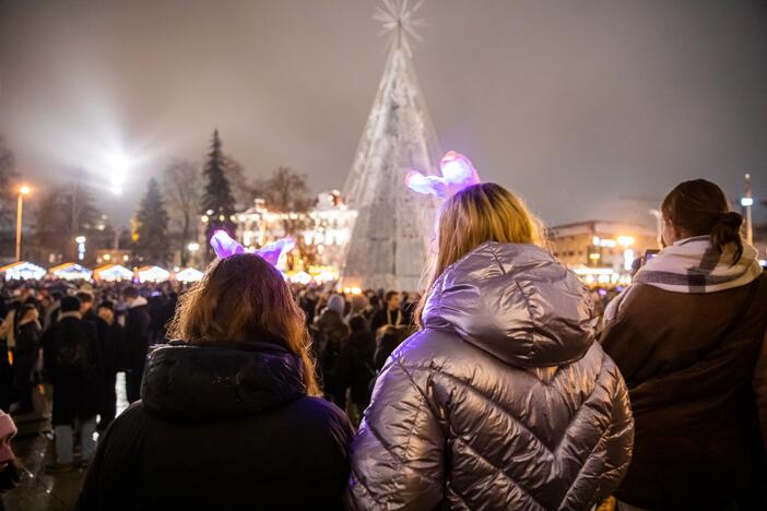 Kalėdų eglės įžiebimas Vilniuje 2021