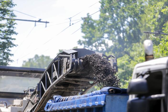 Uždaryta Kovo 11-osios gatvės atkarpa