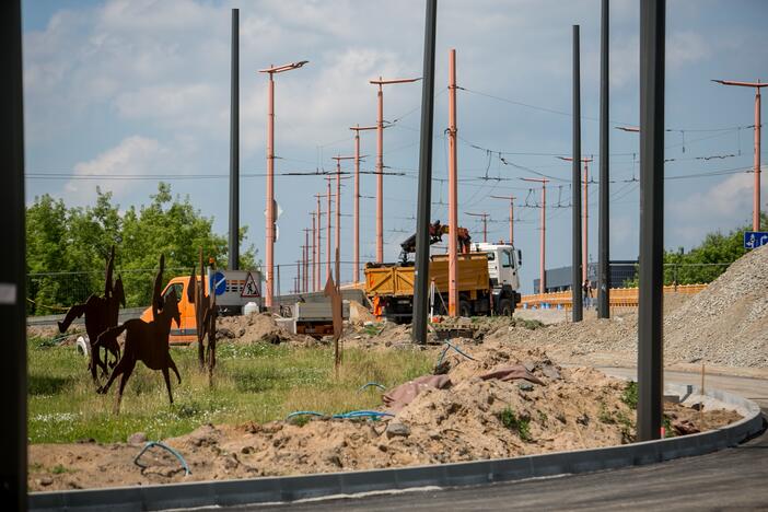 Pilies žiede remonto darbai vyksta pilnu tempu