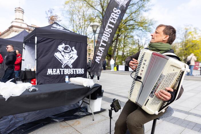 Maitinimo sektoriaus darbuotojų protestas Vilniuje