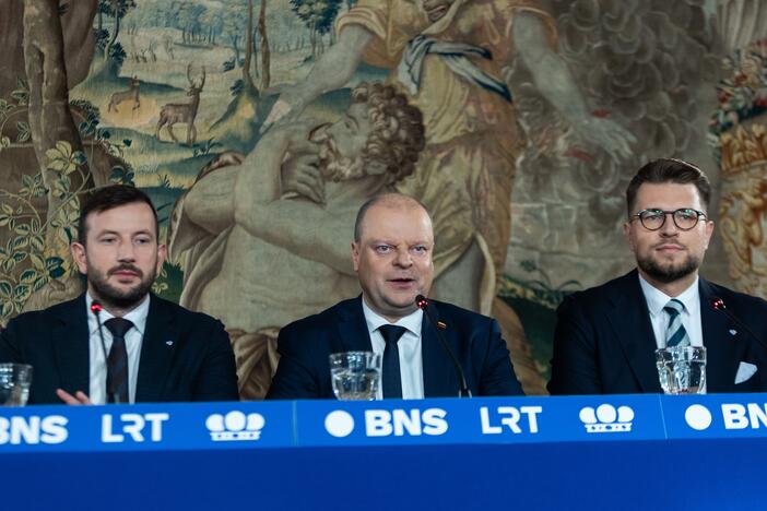 Po Seimo rinkimų: demokratų sąjungos „Vardan Lietuvos“ spaudos konferencija