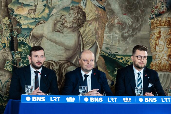 Po Seimo rinkimų: demokratų sąjungos „Vardan Lietuvos“ spaudos konferencija