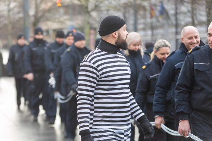 Įkalinimo įstaigų darbuotojų protestas