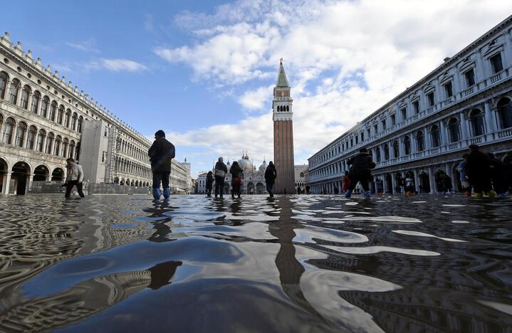 Veneciją užliejo potvynis