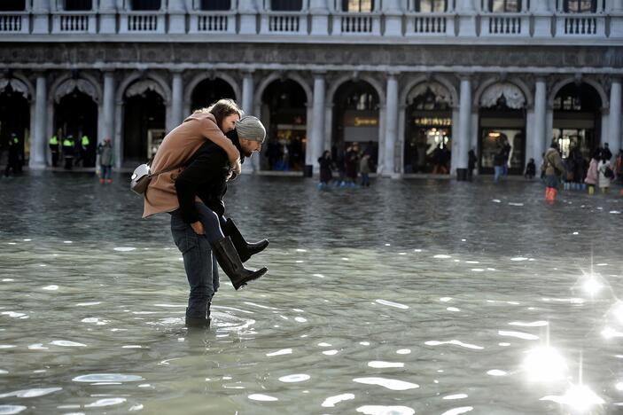 Veneciją užliejo potvynis