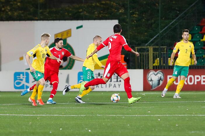 Europos futbolo čempionato atranka: Lietuva – Serbija