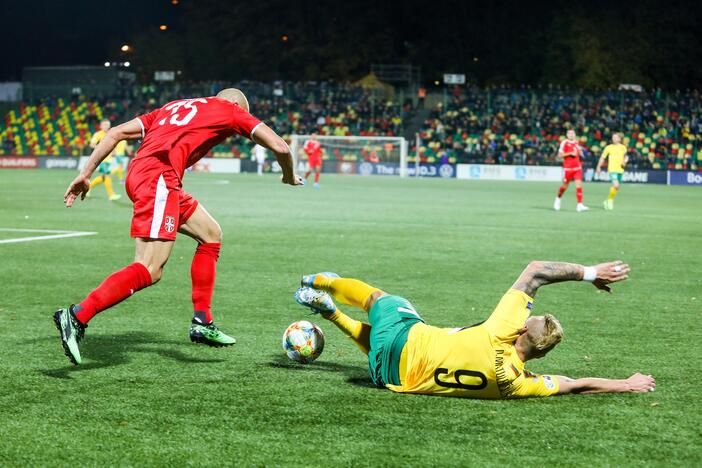 Europos futbolo čempionato atranka: Lietuva – Serbija