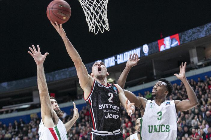 Europos taurė: Vilniaus „Rytas“ –  Kazanės Unics 86:91