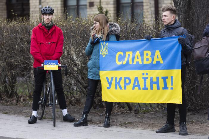 Protestas prie Vokietijos ambasados Vilniuje