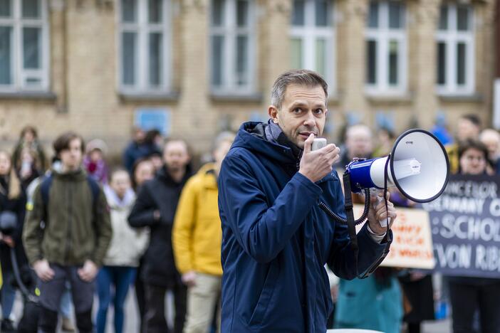 Protestas prie Vokietijos ambasados Vilniuje