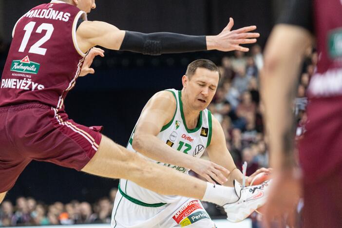 LKL pusfinalis: Panevėžio „Lietkabelis“ – Kauno „Žalgiris“ 79:55