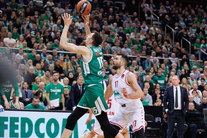 Eurolyga: Kauno „Žalgiris“ – Milano „EA7 Emporio Armani“ 71:62