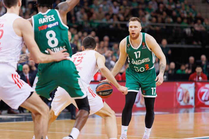 Eurolyga: Kauno „Žalgiris“ – Belgrado  „Crvena zvezda“ 71:66