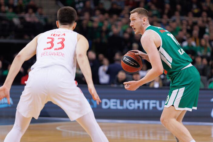 Eurolyga: Kauno „Žalgiris“ – Belgrado  „Crvena zvezda“ 71:66