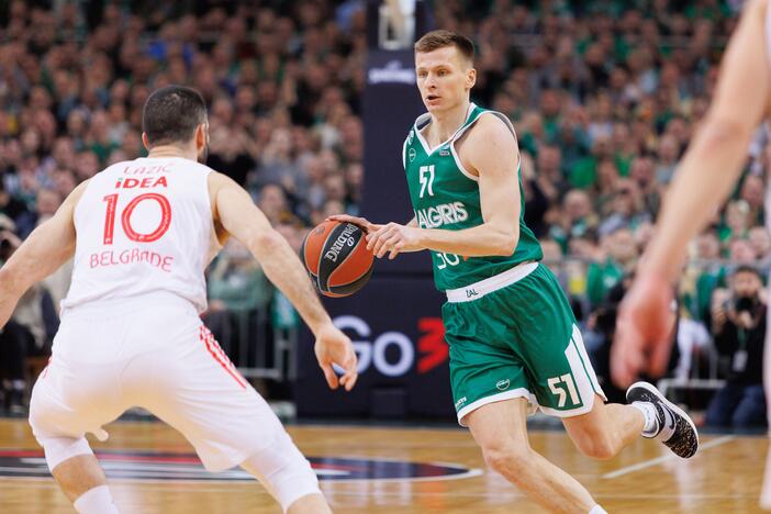 Eurolyga: Kauno „Žalgiris“ – Belgrado  „Crvena zvezda“ 71:66