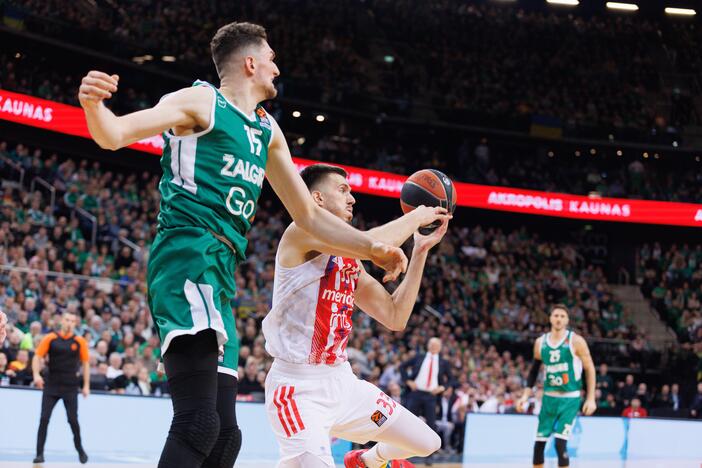 Eurolyga: Kauno „Žalgiris“ – Belgrado  „Crvena zvezda“ 71:66