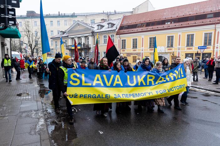 Mitingas ir eitynės Ukrainai palaikyti