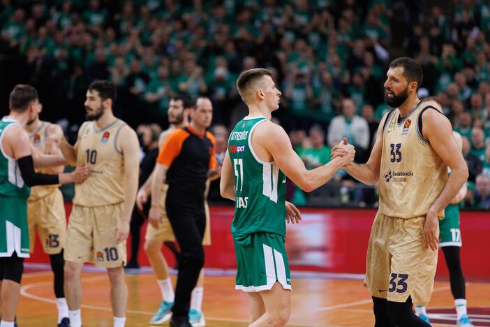 Eurolygos ketvirtfinalis:  „Žalgiris“ – „Barcelona“ 66:77