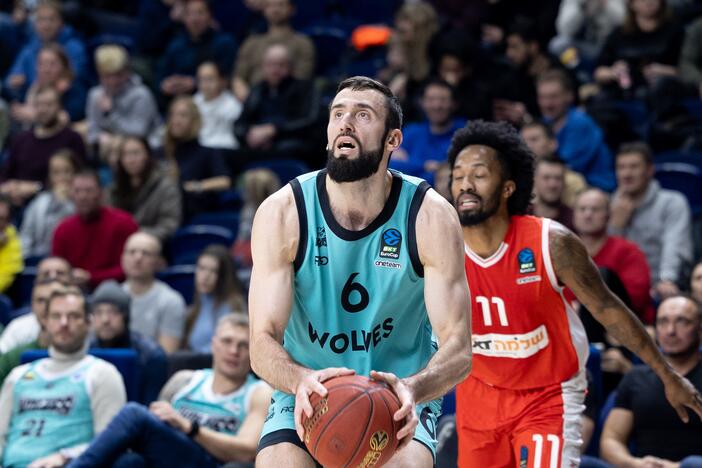 Europos taurė: Vilniaus „Wolves“ – Tel Avivo „Hapoel“ 81:89