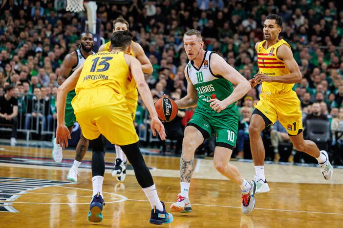 Eurolyga: Kauno „Žalgiris“  –  „Barcelona“ 80:85